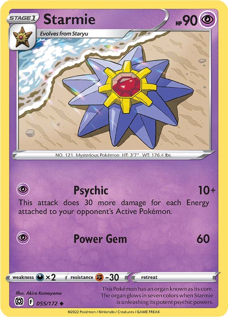 Starmie (055/172) [Sword & Shield: Brilliant Stars] | Pegasus Games WI