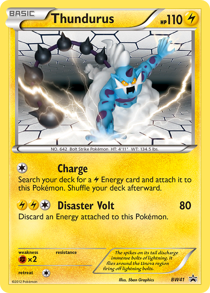 Thundurus (BW41) [Black & White: Black Star Promos] | Pegasus Games WI