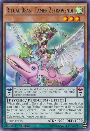 Ritual Beast Tamer Zefrawendi [CROS-EN029] Rare | Pegasus Games WI