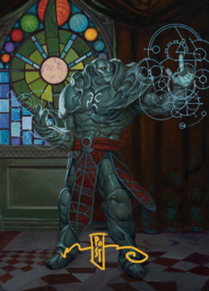 Karn, Living Legacy Art Card 2 (Gold-Stamped Signature) [Dominaria United Art Series] | Pegasus Games WI