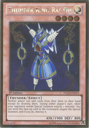 Thunder King Rai-Oh [PGLD-EN075] Gold Rare | Pegasus Games WI