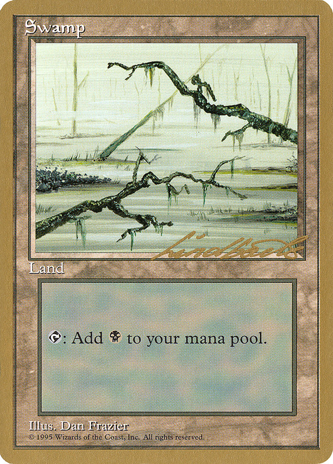 Swamp (ll371) (Leon Lindback) [Pro Tour Collector Set] | Pegasus Games WI