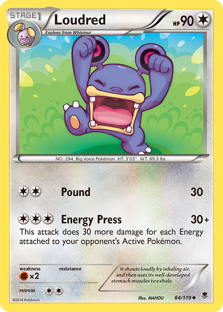 Loudred (84/119) [XY: Phantom Forces] | Pegasus Games WI