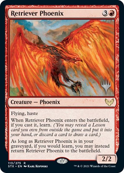 Retriever Phoenix (Promo Pack) [Strixhaven: School of Mages Promos] | Pegasus Games WI