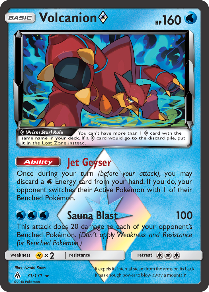 Volcanion (31/131) (Prism Star) [Sun & Moon: Forbidden Light] | Pegasus Games WI