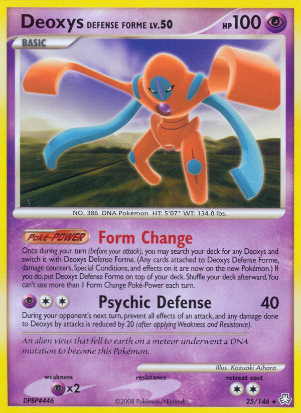 Deoxys Defense Forme (25/146) [Diamond & Pearl: Legends Awakened] | Pegasus Games WI