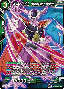 King Cold, Supreme Ruler (Uncommon) [BT13-082] | Pegasus Games WI