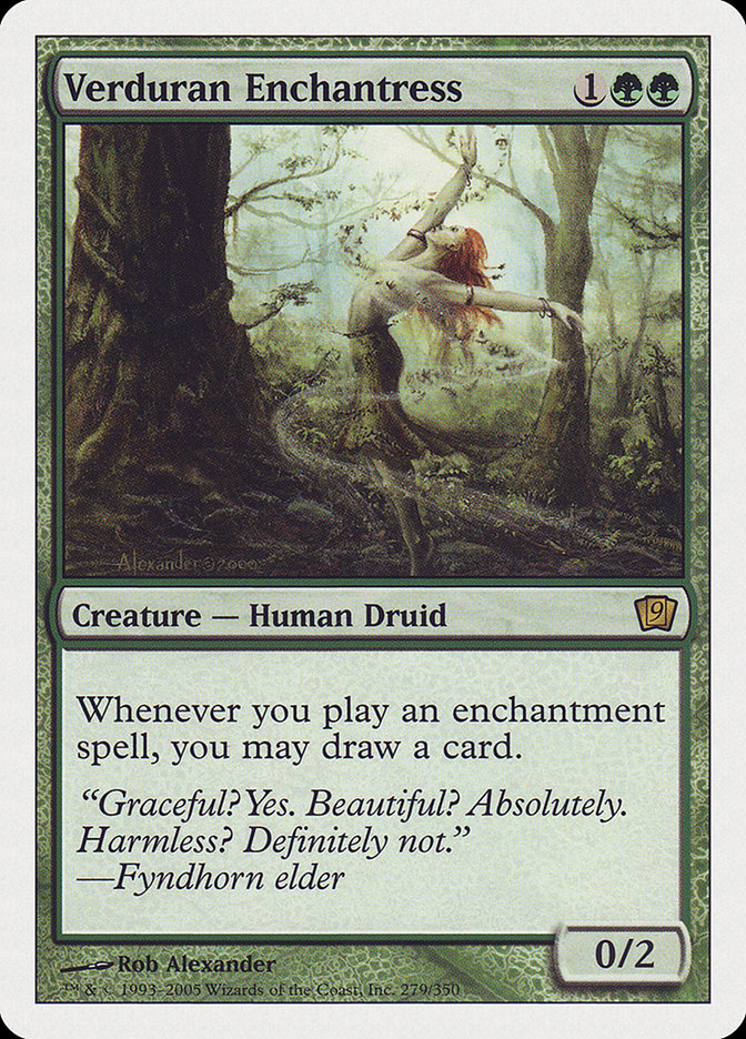Verduran Enchantress [Ninth Edition] | Pegasus Games WI