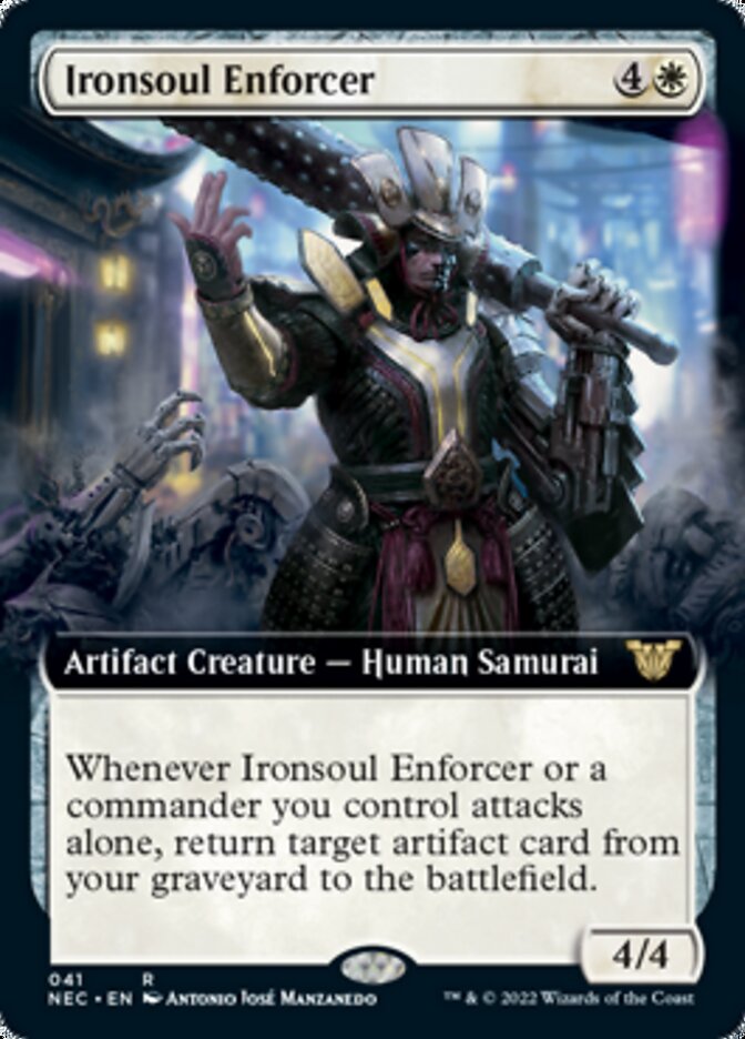 Ironsoul Enforcer (Extended Art) [Kamigawa: Neon Dynasty Commander] | Pegasus Games WI