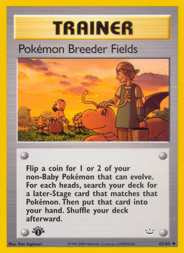 Pokemon Breeder Fields (62/64) [Neo Revelation 1st Edition] | Pegasus Games WI