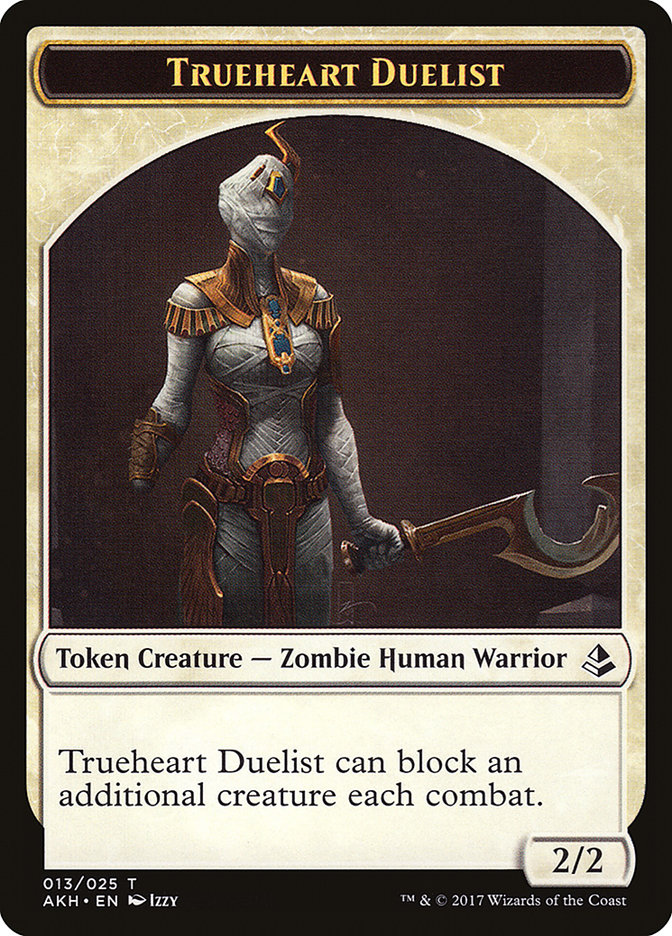 Trueheart Duelist Token [Amonkhet Tokens] | Pegasus Games WI