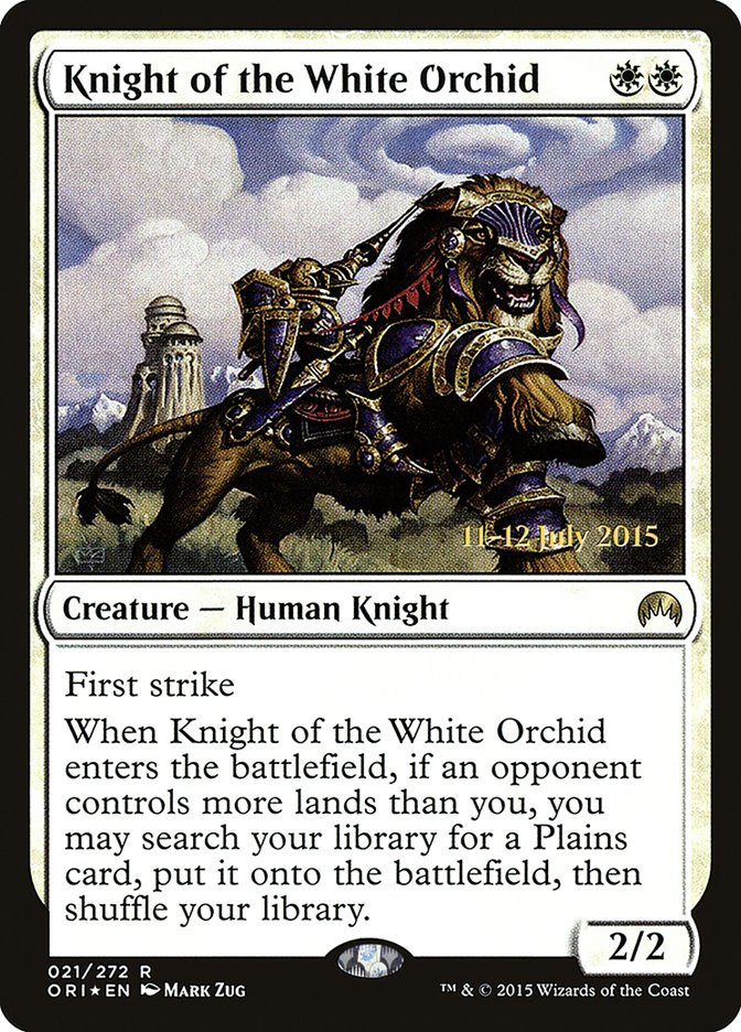 Knight of the White Orchid [Magic Origins Prerelease Promos] | Pegasus Games WI