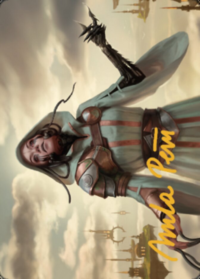 Phyrexian Missionary Art Card (Gold-Stamped Signature) [Dominaria United Art Series] | Pegasus Games WI