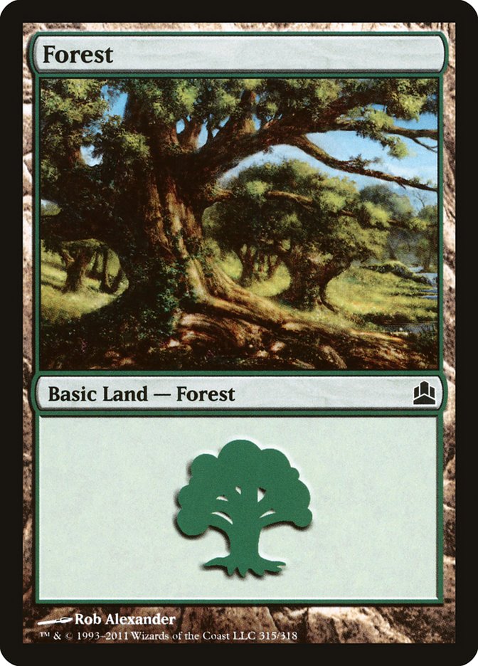 Forest (315) [Commander 2011] | Pegasus Games WI