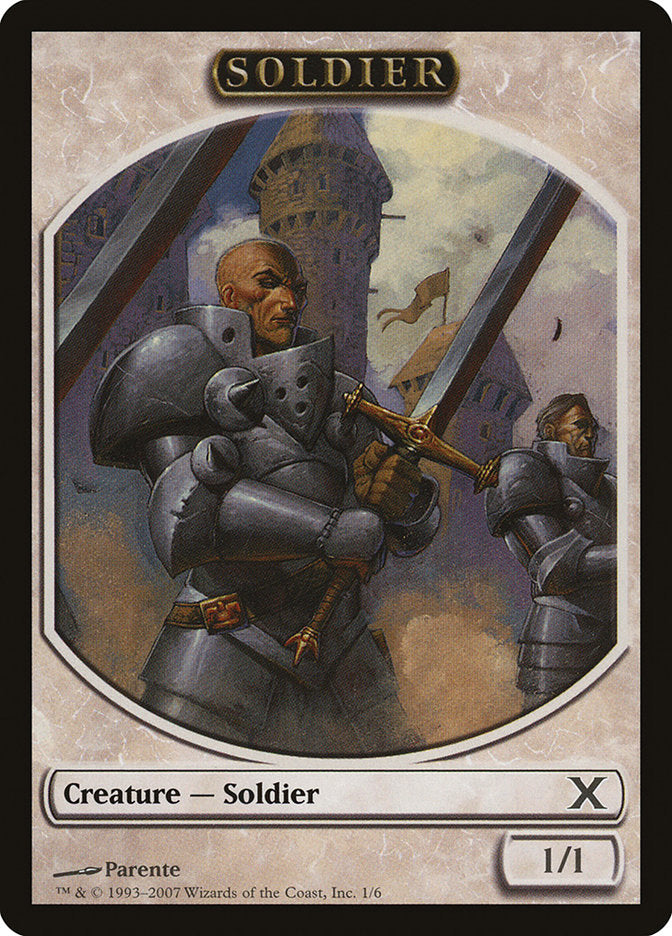 Soldier Token [Tenth Edition Tokens] | Pegasus Games WI