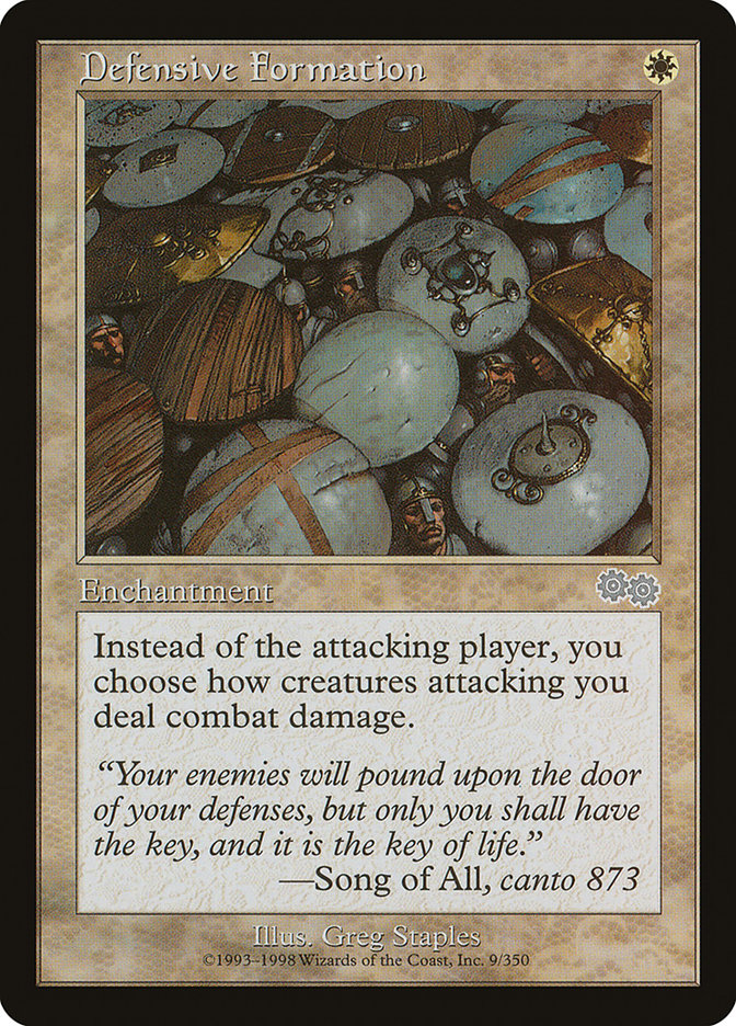 Defensive Formation [Urza's Saga] | Pegasus Games WI