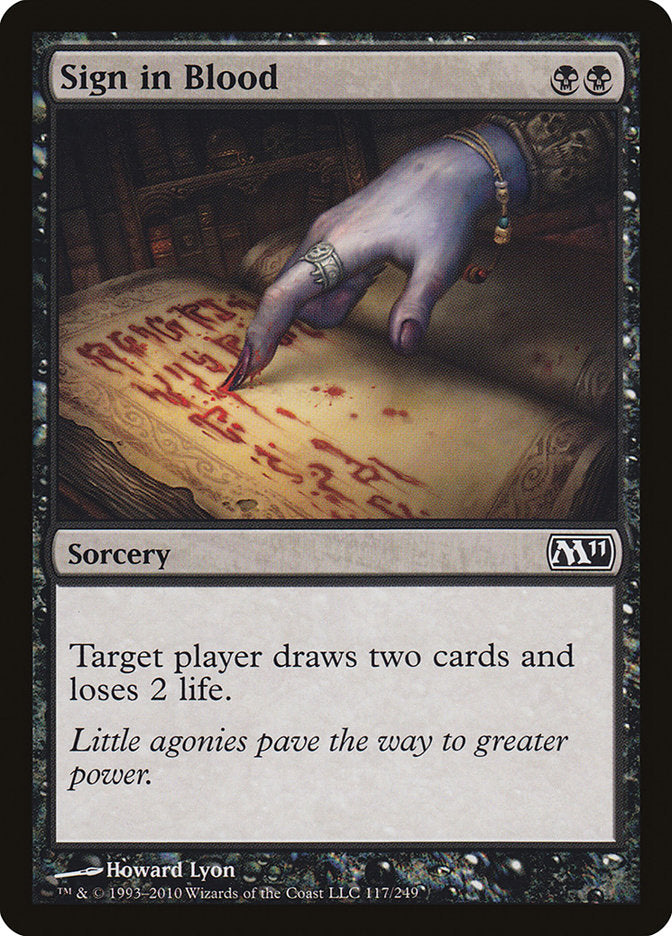 Sign in Blood [Magic 2011] | Pegasus Games WI