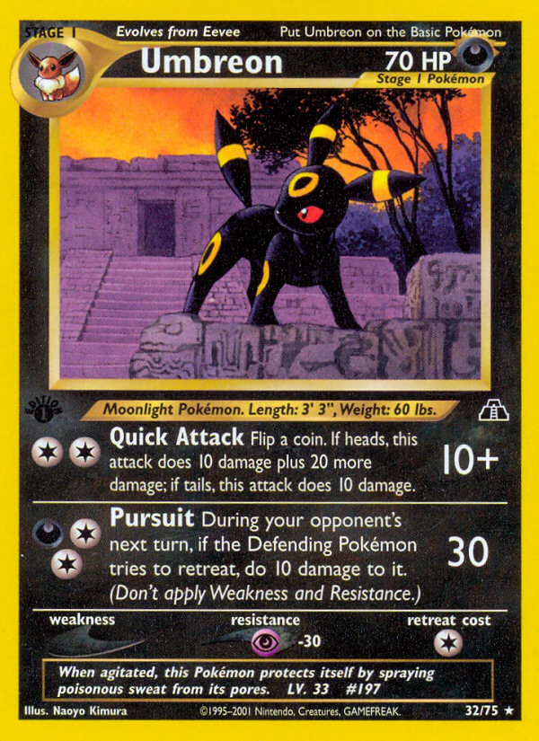 Umbreon (32/75) [Neo Discovery 1st Edition] | Pegasus Games WI