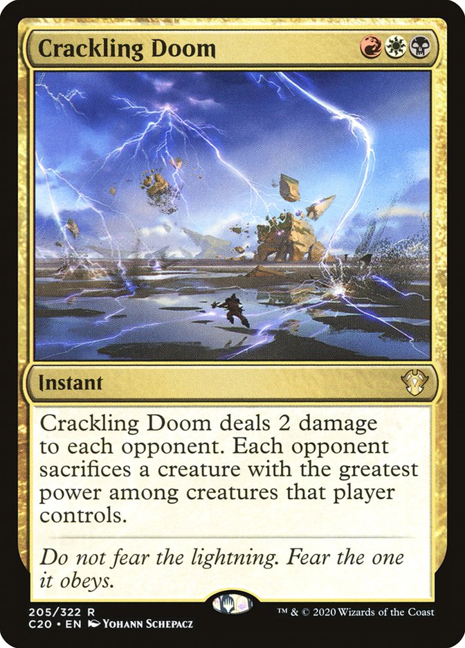 Crackling Doom [Commander 2020] | Pegasus Games WI