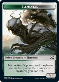 Elemental // Treasure Double-Sided Token [Double Masters Tokens] | Pegasus Games WI