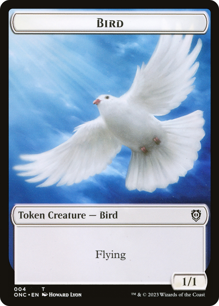 Bird // Cat Double-Sided Token [Phyrexia: All Will Be One Commander Tokens] | Pegasus Games WI