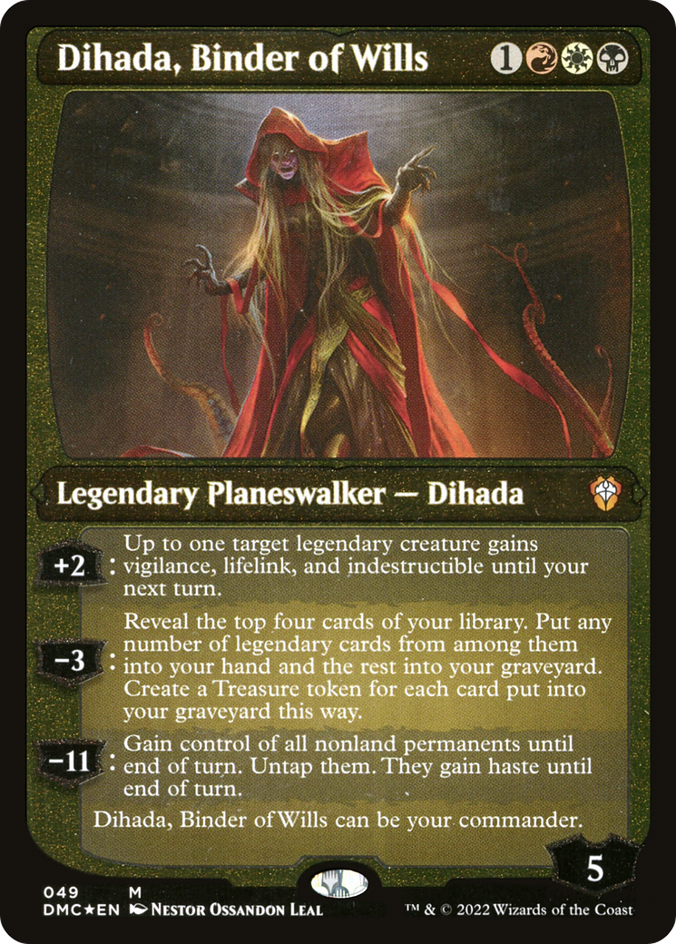 Dihada, Binder of Wills (Showcase Display Commander) [Dominaria United Commander] | Pegasus Games WI