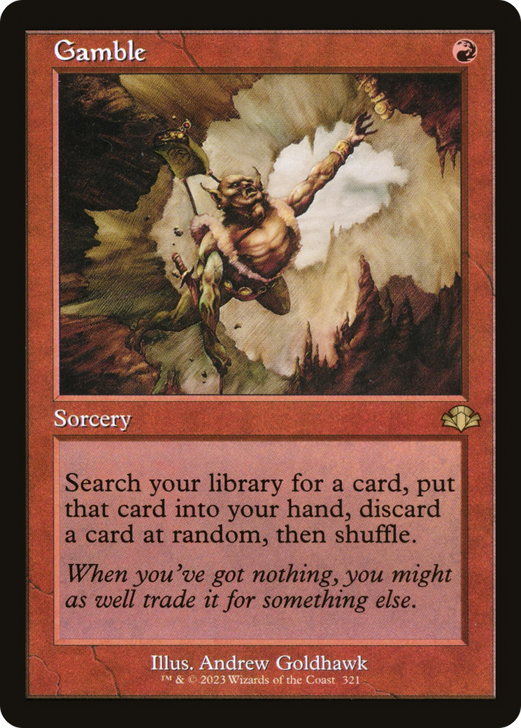 Gamble (Retro) [Dominaria Remastered] | Pegasus Games WI