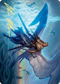 Righteous Valkyrie Art Card (Gold-Stamped Signature) [Kaldheim Art Series] | Pegasus Games WI