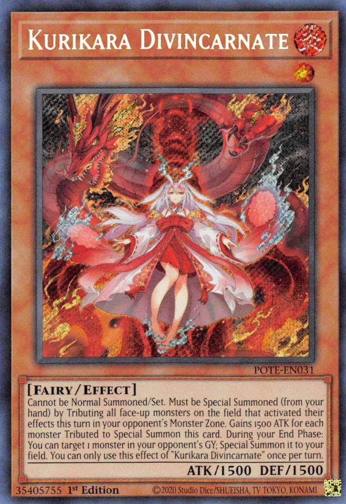 Kurikara Divincarnate [POTE-EN031] Secret Rare | Pegasus Games WI