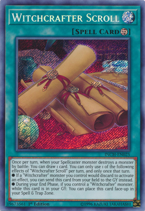 Witchcrafter Scroll [INCH-EN025] Secret Rare | Pegasus Games WI