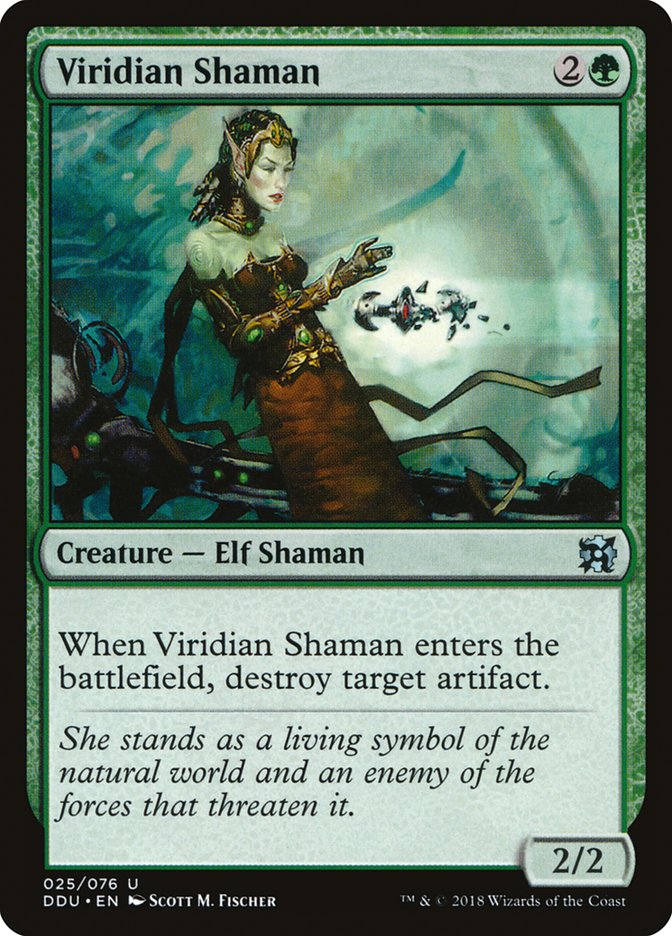 Viridian Shaman [Duel Decks: Elves vs. Inventors] | Pegasus Games WI