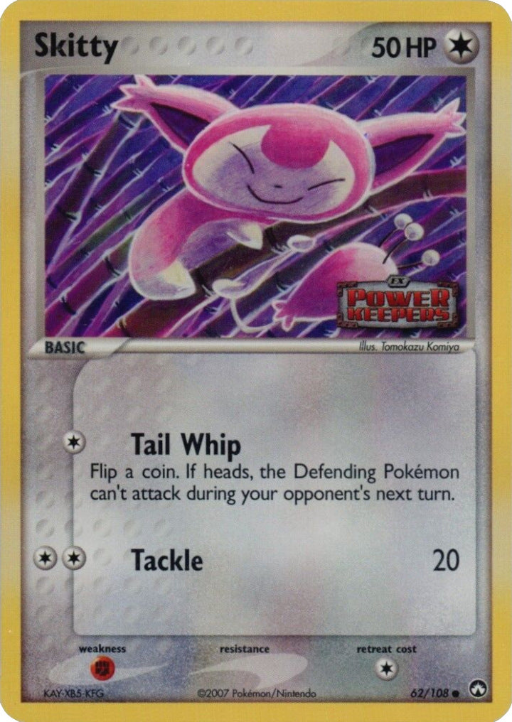 Skitty (62/108) (Stamped) [EX: Power Keepers] | Pegasus Games WI