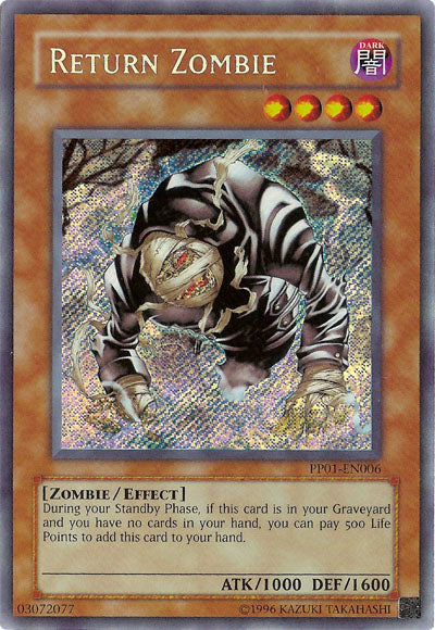 Return Zombie [PP01-EN006] Secret Rare | Pegasus Games WI