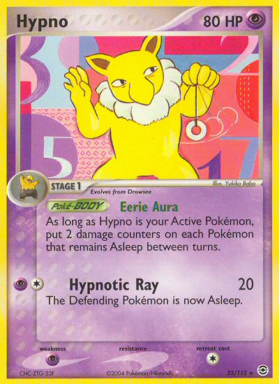 Hypno (25/112) [EX: FireRed & LeafGreen] | Pegasus Games WI