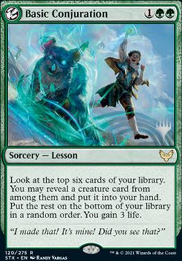 Basic Conjuration (Promo Pack) [Strixhaven: School of Mages Promos] | Pegasus Games WI