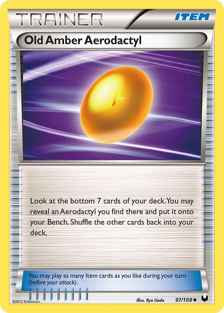 Old Amber Aerodactyl (97/108) [Black & White: Dark Explorers] | Pegasus Games WI