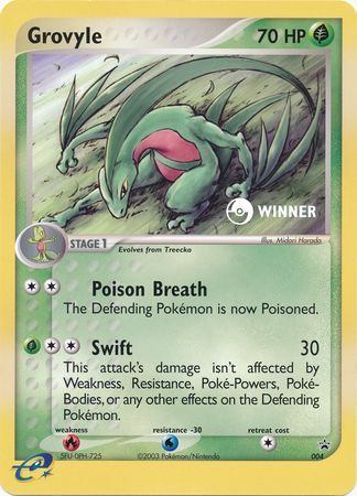 Grovyle (004) (Jumbo Card) [Nintendo: Black Star Promos] | Pegasus Games WI