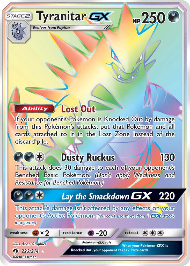 Tyranitar GX (223/214) [Sun & Moon: Lost Thunder] | Pegasus Games WI