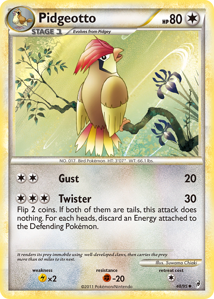 Pidgeotto (48/95) [HeartGold & SoulSilver: Call of Legends] | Pegasus Games WI