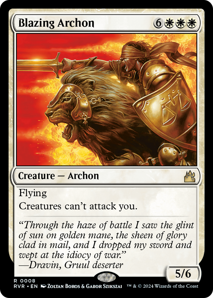 Blazing Archon [Ravnica Remastered] | Pegasus Games WI