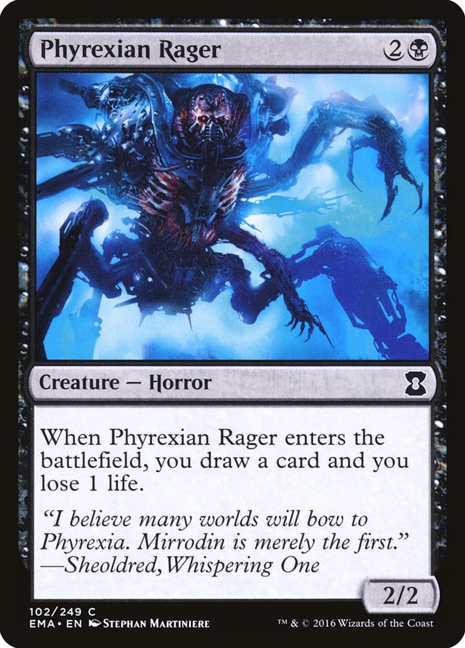 Phyrexian Rager [Eternal Masters] | Pegasus Games WI
