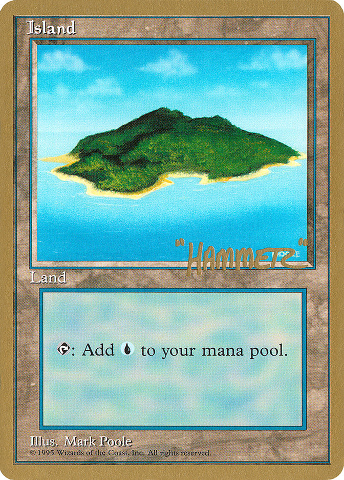Island (shr367) (Shawn "Hammer" Regnier) [Pro Tour Collector Set] | Pegasus Games WI