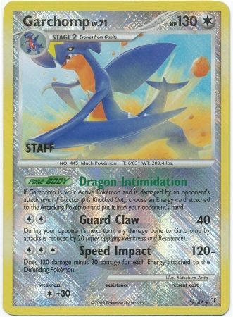 Garchomp (5/147) (Championship Promo Staff) [Platinum: Supreme Victors] | Pegasus Games WI