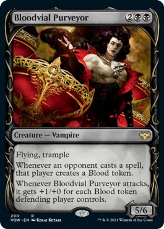Bloodvial Purveyor (Showcase Fang Frame) [Innistrad: Crimson Vow] | Pegasus Games WI