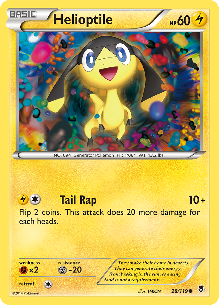 Helioptile (28/119) [XY: Phantom Forces] | Pegasus Games WI