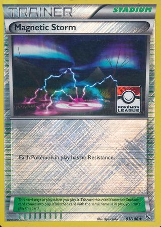 Magnetic Storm (91/106) (League Promo) [XY: Flashfire] | Pegasus Games WI