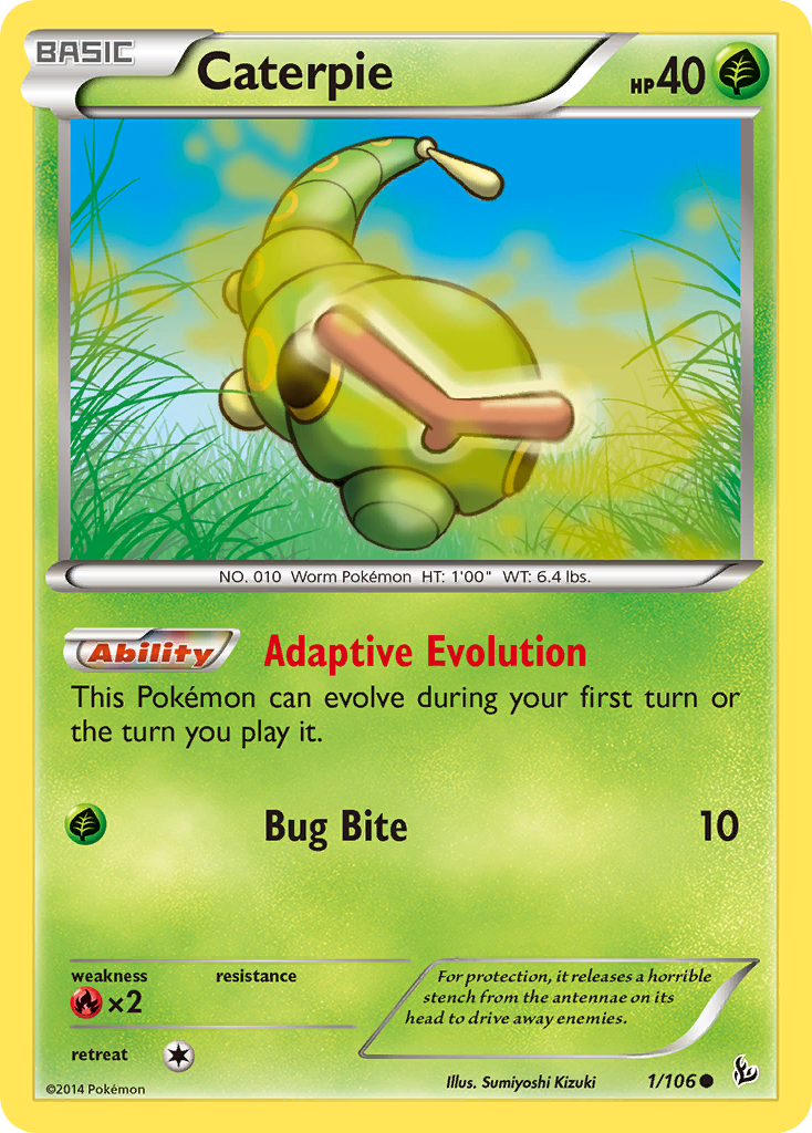 Caterpie (1/106) [XY: Flashfire] | Pegasus Games WI