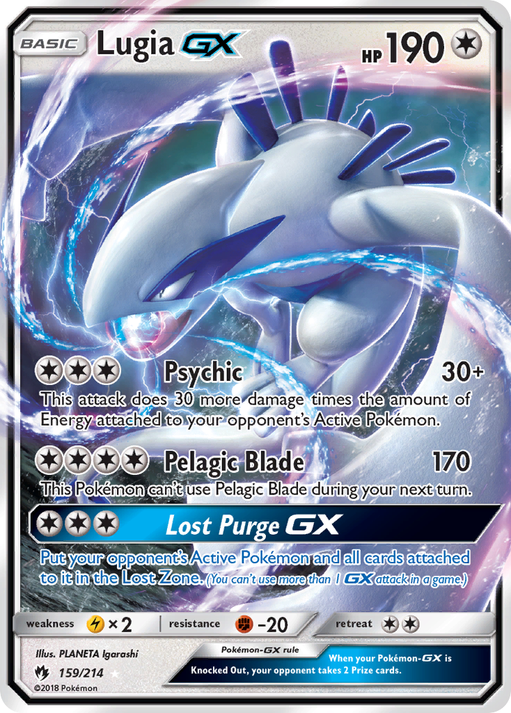 Lugia GX (159/214) [Sun & Moon: Lost Thunder] | Pegasus Games WI