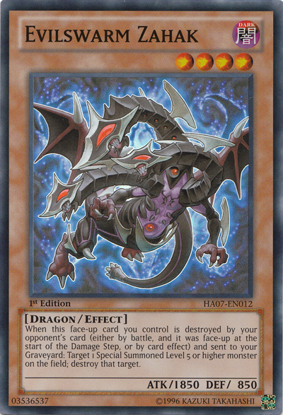 Evilswarm Zahak [HA07-EN012] Super Rare | Pegasus Games WI