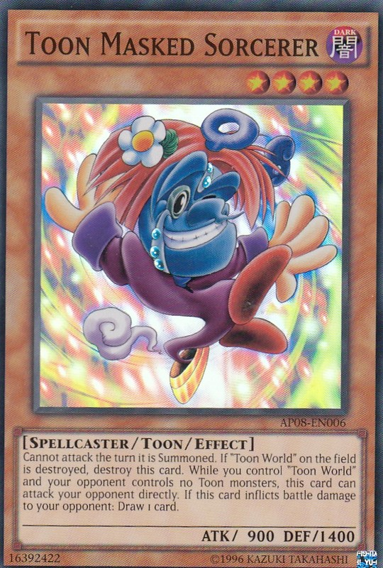 Toon Masked Sorcerer [AP08-EN006] Super Rare | Pegasus Games WI